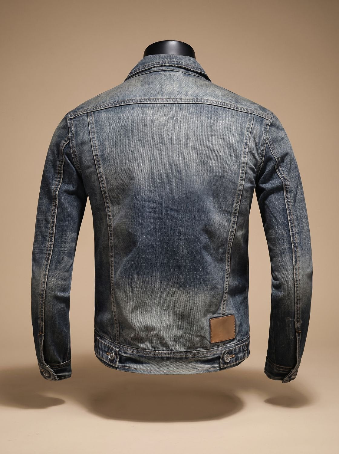 Men's Vintage Washed Denim Trucker Jacket - Harren Cole
