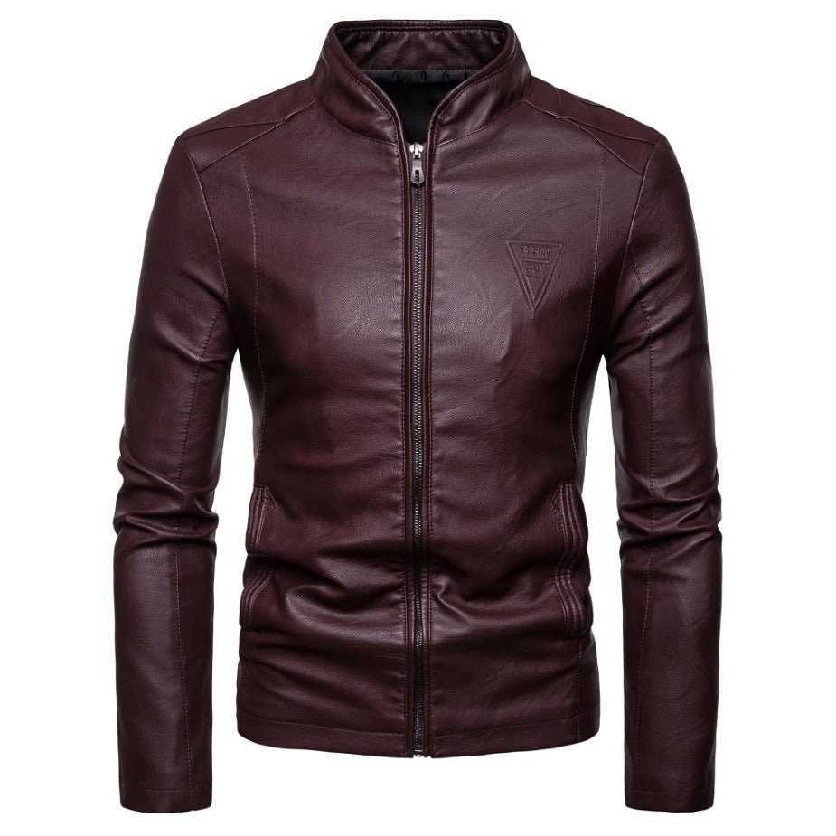 Minimalist Faux Leather Jacket - Harren Cole