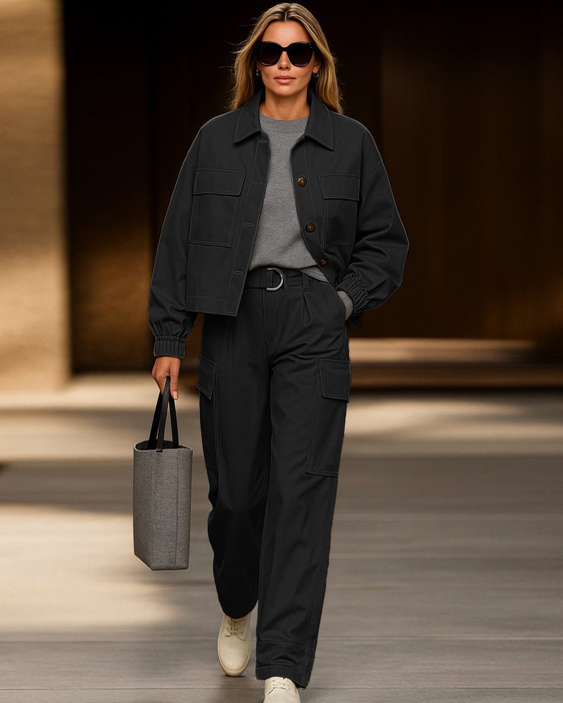 Moderne Utility - Transportjacke und Hose Set - Livezo