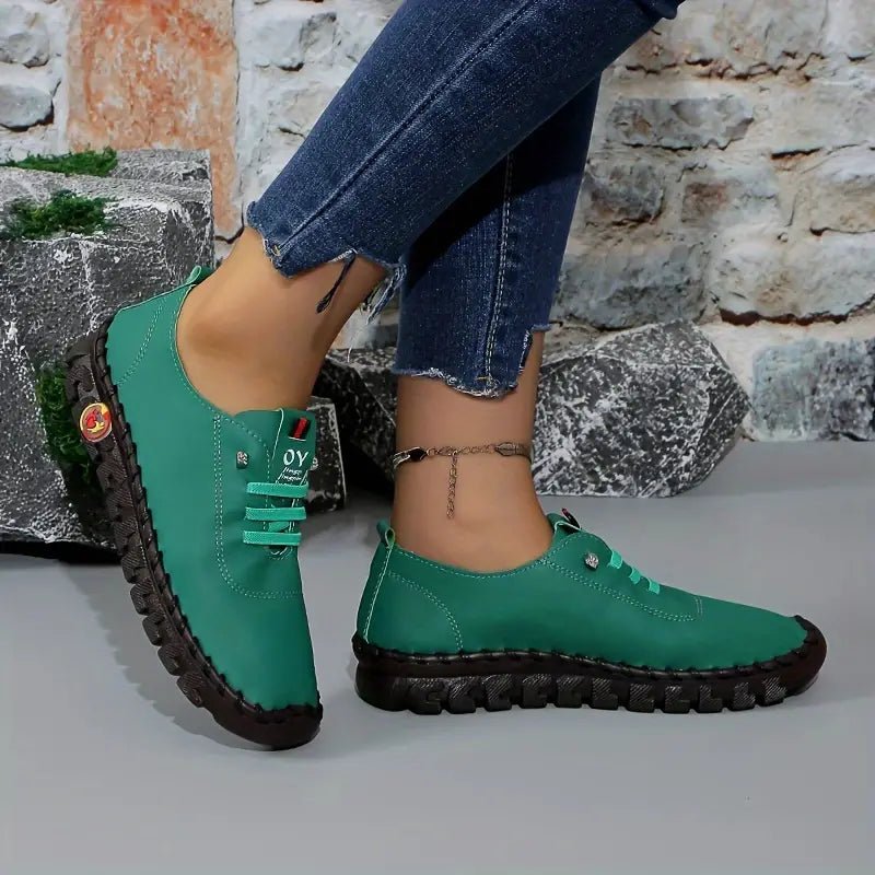 Nadine - Leichte Lederschuhe mit Rutschfester Sohle - Livezo