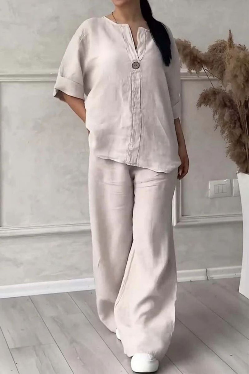 Natürliches Komfort Leichtes Atmungsaktives Stoffhemd - Livezo