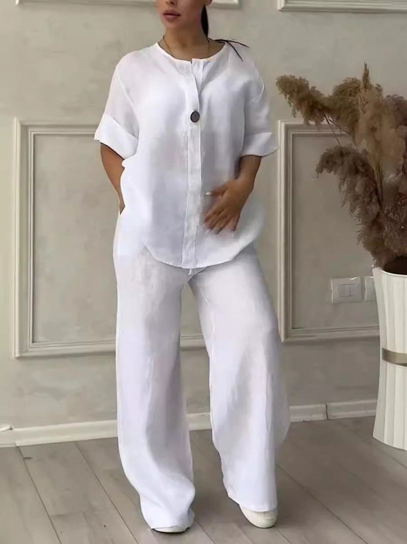 Natürliches Komfort Leichtes Atmungsaktives Stoffhemd - Livezo