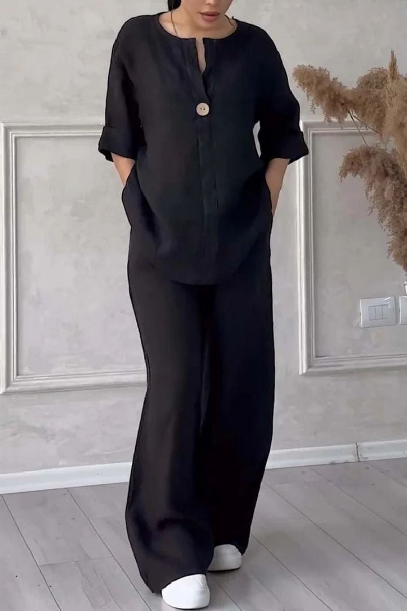 Natürliches Komfort Leichtes Atmungsaktives Stoffhemd - Livezo