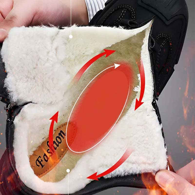 Noa - Herrenstiefel mit warmem Fleecefutter - Livezo