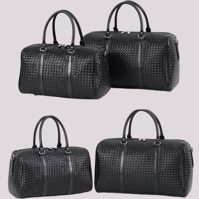 Padded Vegan Leather Duffel Bag - Harren Cole