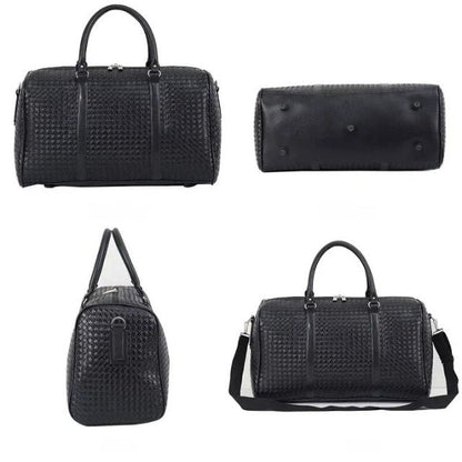 Padded Vegan Leather Duffel Bag - Harren Cole