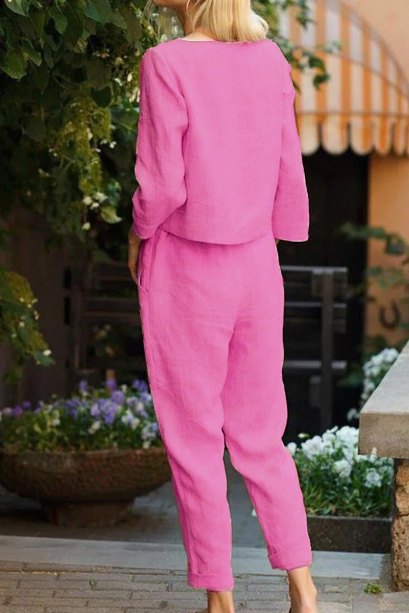 Retro Linen Two - Piece Set - Zeitloses Design! - Livezo