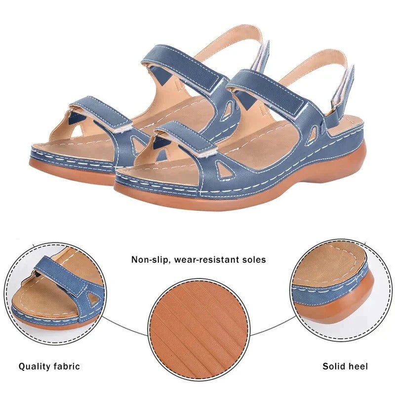 RetroWalk Komfort Retro Orthopädische Sandalen - Livezo