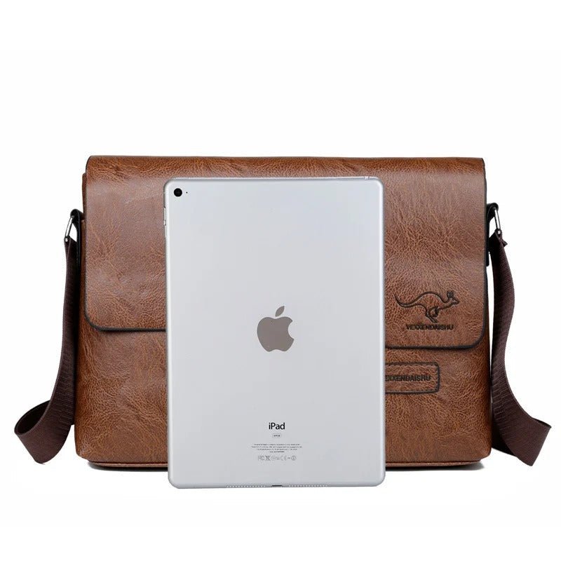 RustMark Leather Messenger - Harren Cole