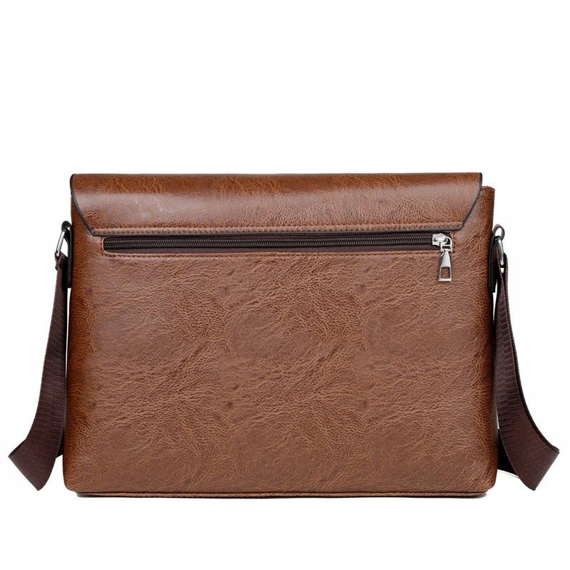 RustMark Leather Messenger - Harren Cole