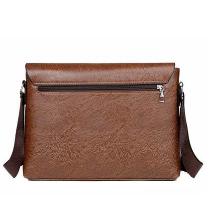RustMark Leather Messenger - Harren Cole