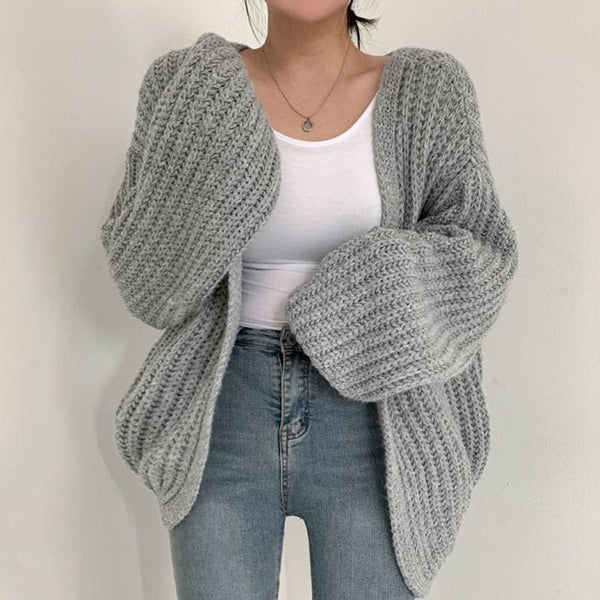 Ruth - Koreanischer Vintage - Strick - Cardigan - Livezo