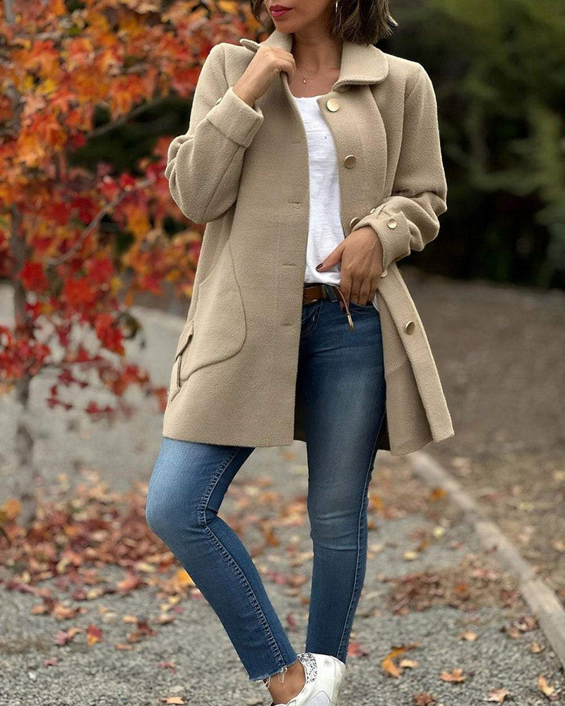 Schicke Seitliche Knoten Elegante Leichte Jacke - Livezo
