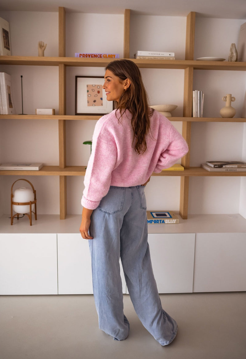 Schicker rosa gesteppter Cardigan für Lagen - Looks - Livezo