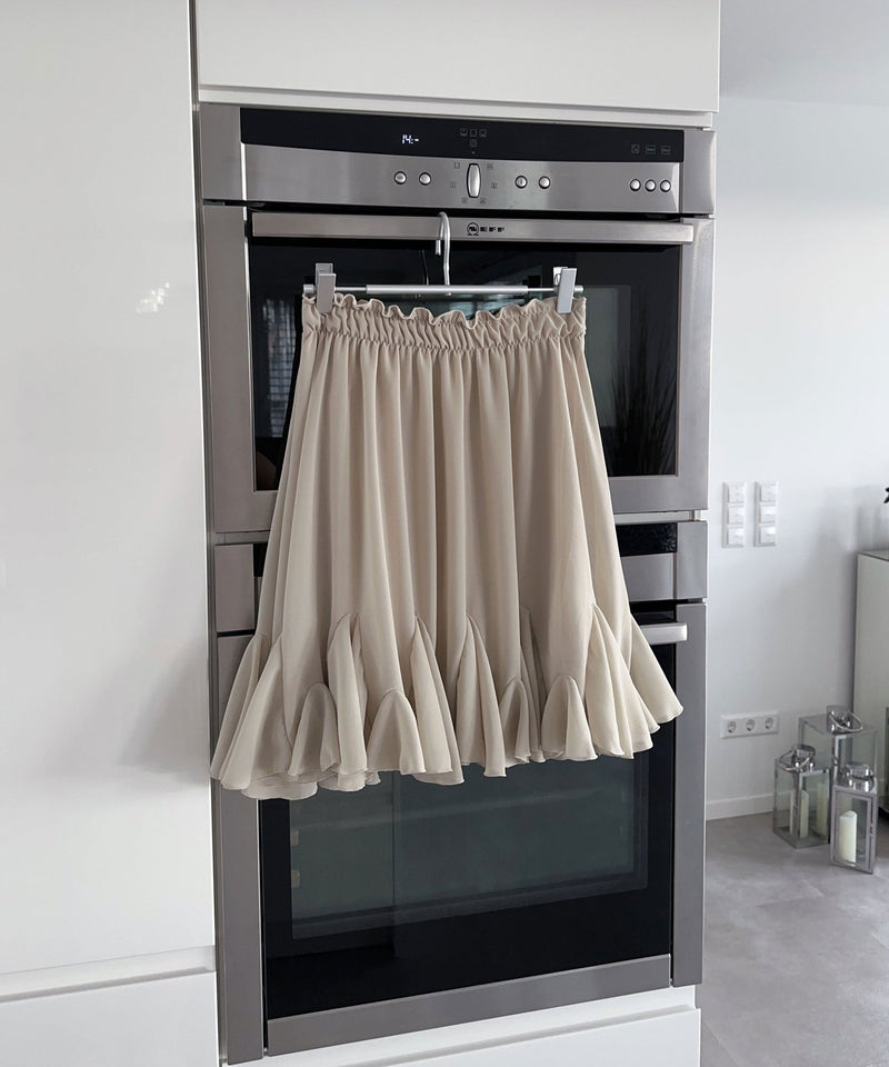 Schickes Beige Rocker - inspiriertes Kleid - Livezo