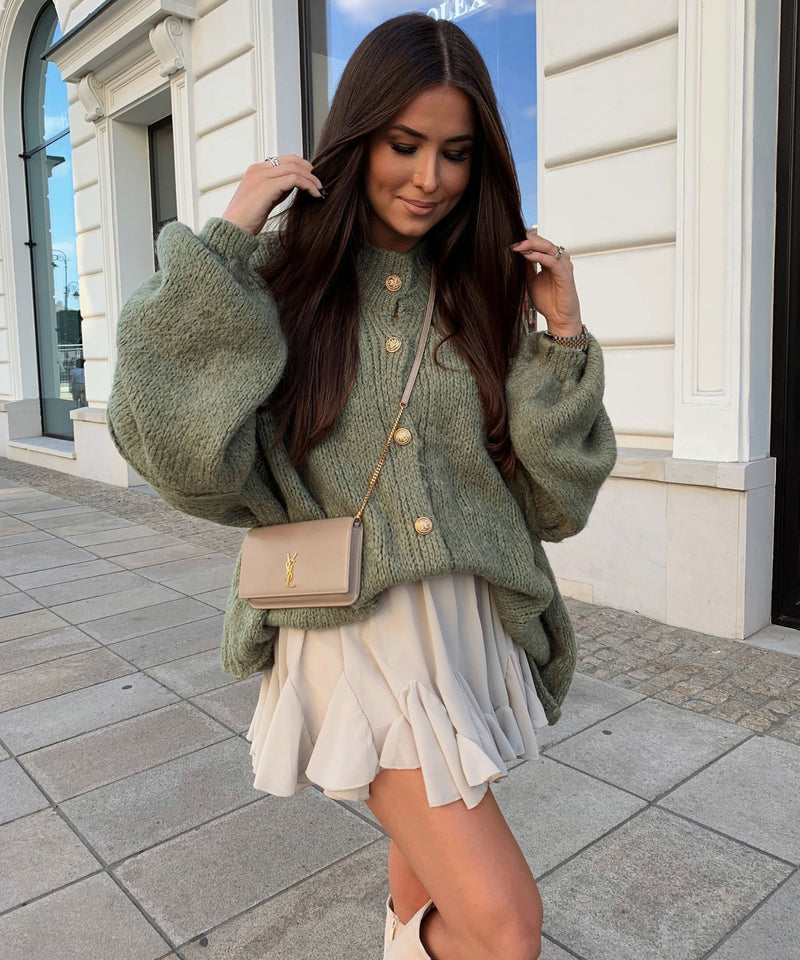 Schickes Beige Rocker - inspiriertes Kleid - Livezo