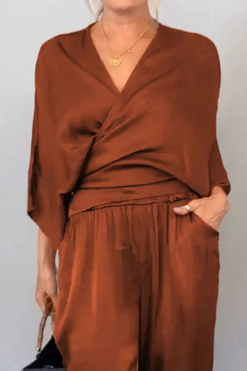 Schickes Wickel - Oberteil und Lässiger Hosen - Set - Livezo