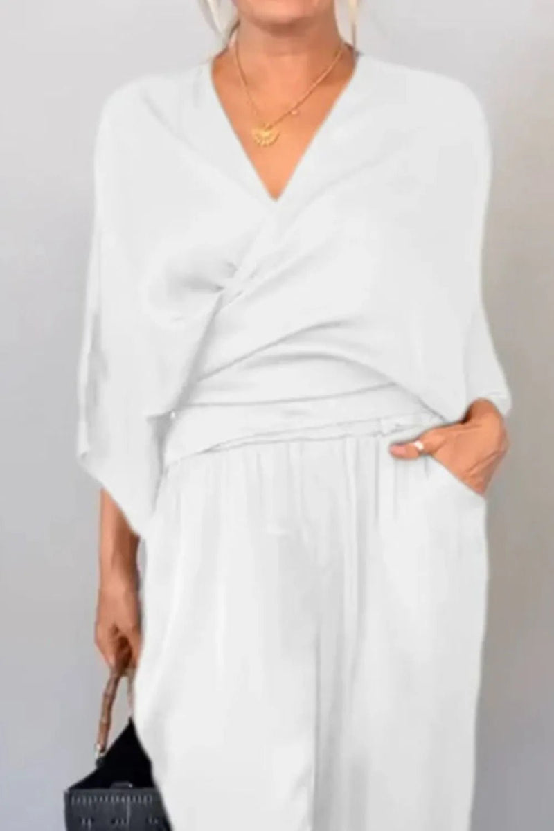 Schickes Wickel - Oberteil und Lässiger Hosen - Set - Livezo