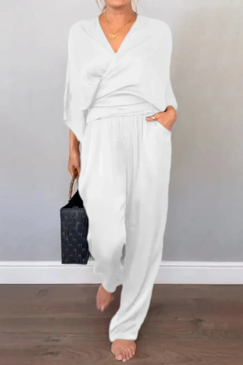 Schickes Wickel - Oberteil und Lässiger Hosen - Set - Livezo