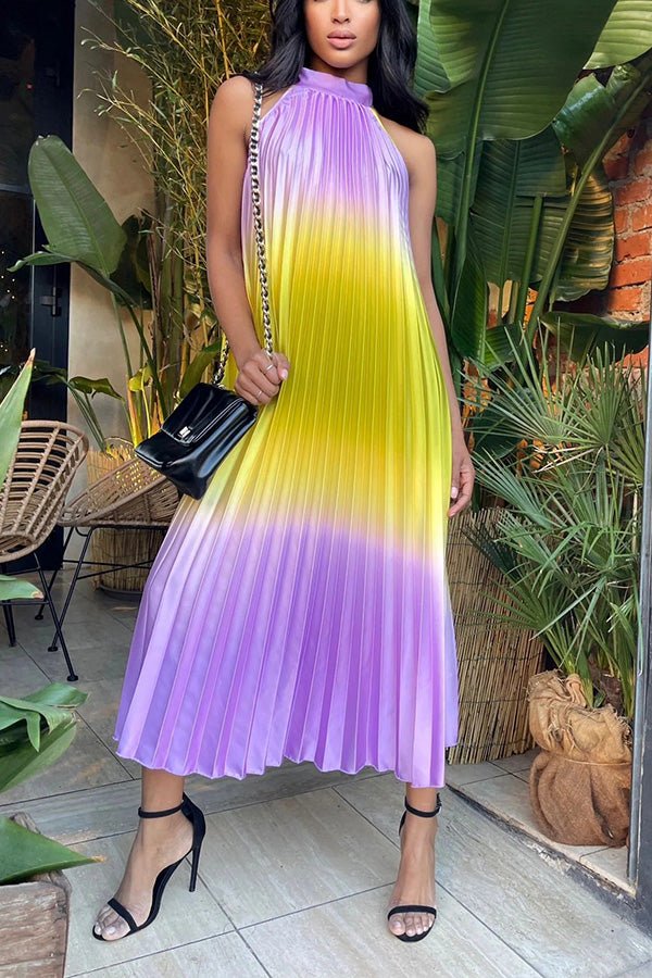 ☀️ Sonnenverwöhnter Komfort | Fließendes Ärmelloses Sommerkleid ☀️ - Livezo