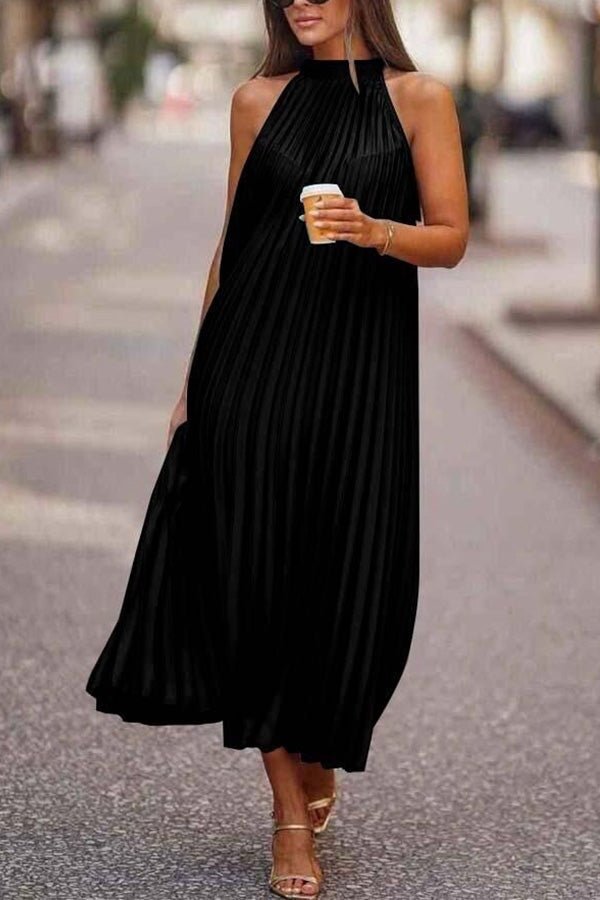 ☀️ Sonnenverwöhnter Komfort | Fließendes Ärmelloses Sommerkleid ☀️ - Livezo