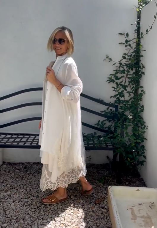 Spitzenkleid und Cardigan - Set für Damen - Livezo