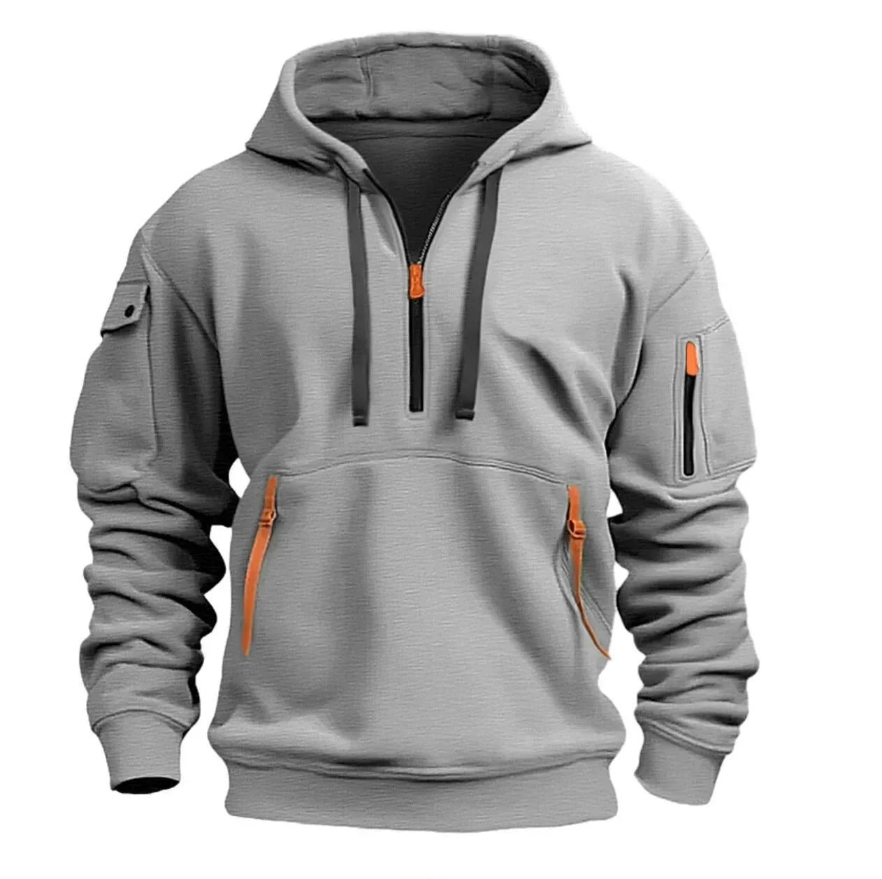 Sporty Zip Hoodie with Pockets - Harren Cole