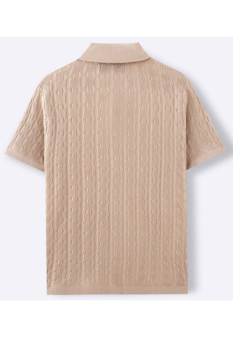 Structured Short Sleeve Knit Shirt - Harren Cole