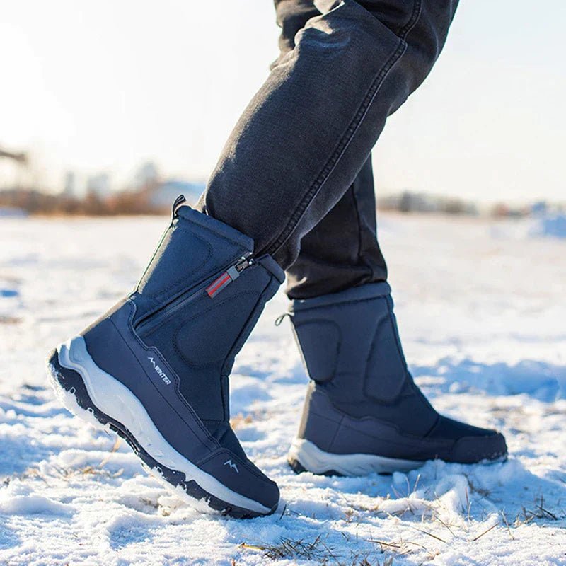 Tim - Die besten modischen Mesh Mid - Calf Schneestiefel - Livezo