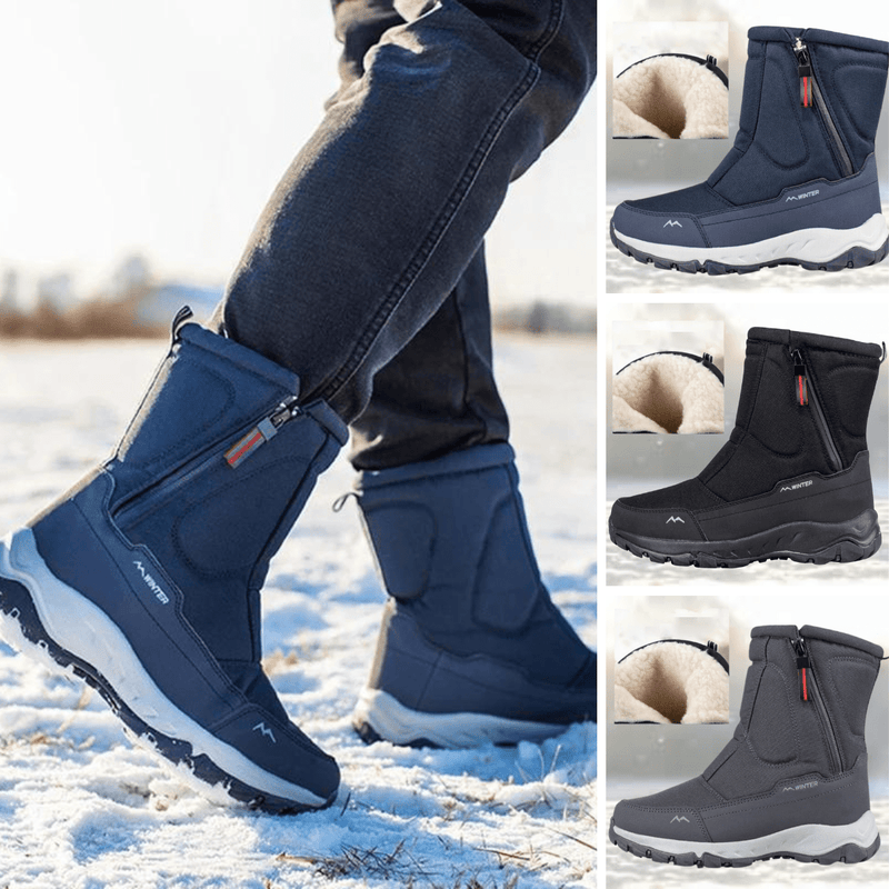 Tim - Die besten modischen Mesh Mid - Calf Schneestiefel - Livezo