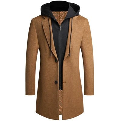 Two - Layer Hooded Coat for Men - Harren Cole