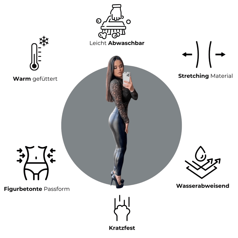 VixenTher Sexy Thermo - Lederleggings - Livezo
