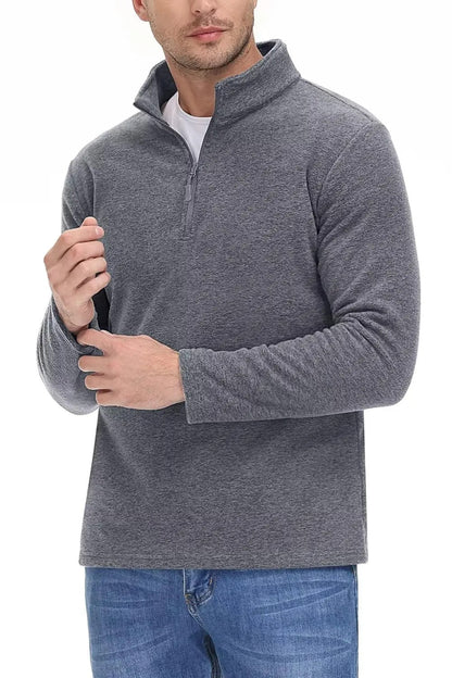 Warm Fleece Pullover Half - Zip Pullover for Men - Harren Cole