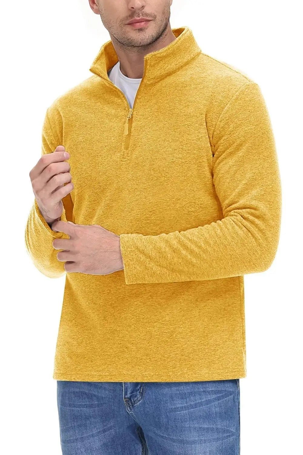 Warm Fleece Pullover Half - Zip Pullover for Men - Harren Cole