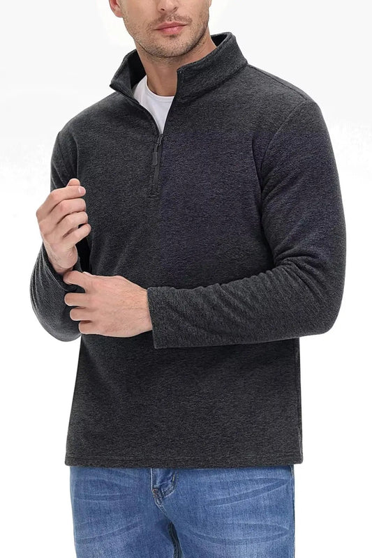 Warm Fleece Pullover Half - Zip Pullover for Men - Harren Cole