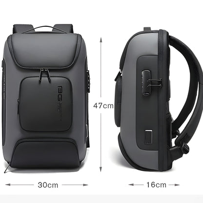 Waterproof Anti - Theft Backpack with USB Charging Port - Harren Cole