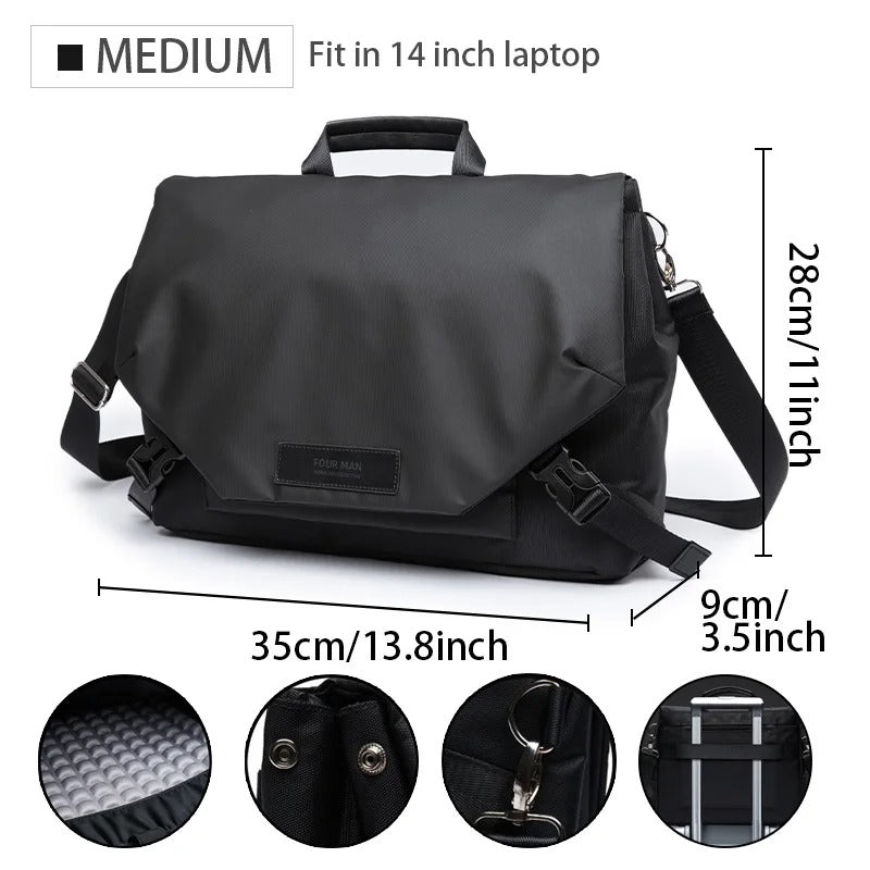 Waterproof Messenger Bag for Work & Travel - Harren Cole