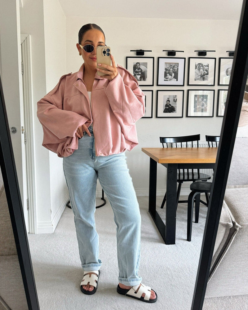 Wildleder - Bomberjacke für Damen - Livezo