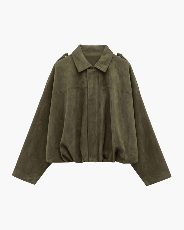 Wildleder - Bomberjacke für Damen - Livezo