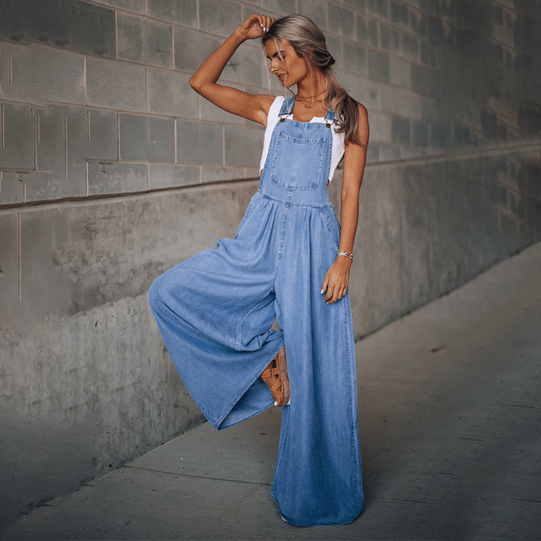 Yvette - Denim - Overall - Livezo