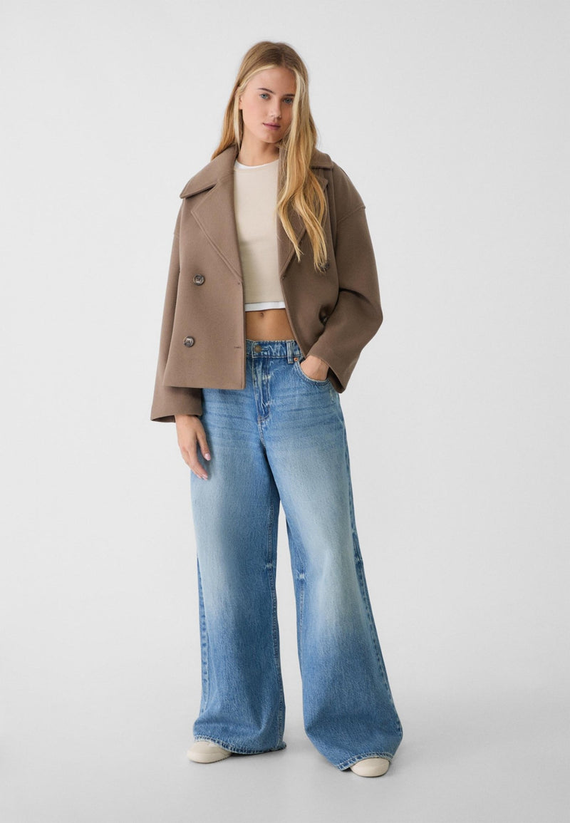 Zeitloser klassischer kurzer Mantel für Damen - Livezo