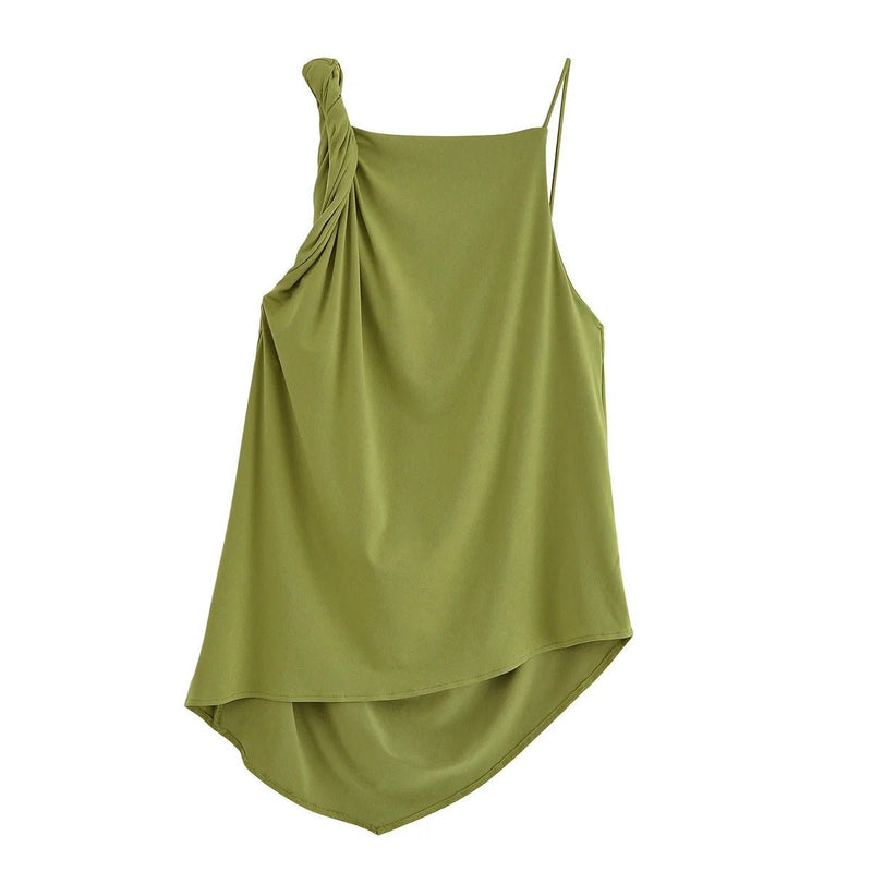 Zweiteiliger Hosenanzug mit Faltendetail und weitem Bein - Livezo