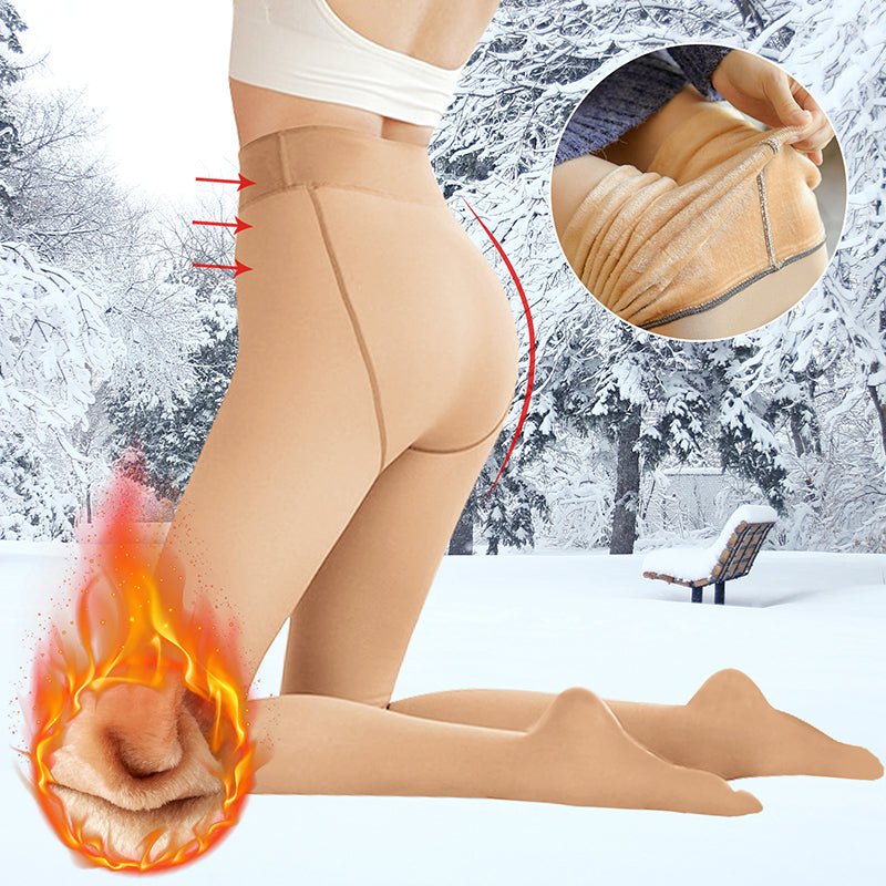 ComfyLeggings | Gefutterte Plüschstrumpfhose - Livezo