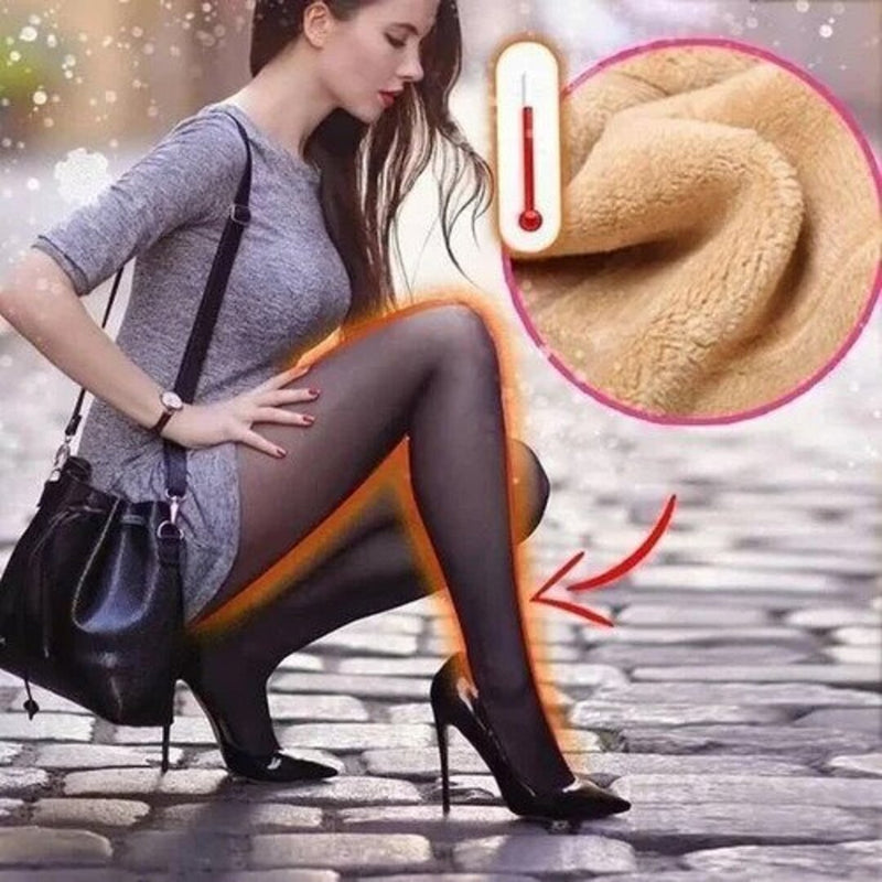 ComfyLeggings | Gefutterte Plüschstrumpfhose - Livezo